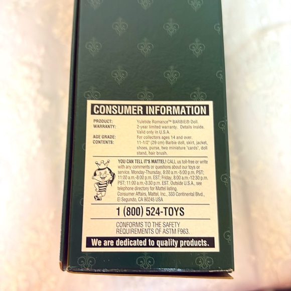 1996 Mattel Holiday Romance Barbie Hallmark 3rd in Series - Picture 8 of 8